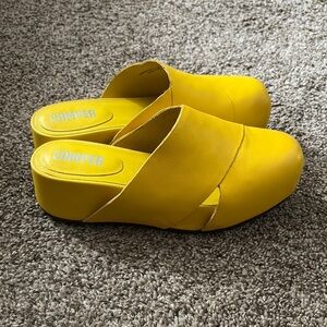 Super Cute Camper Yellow Isamu Mules